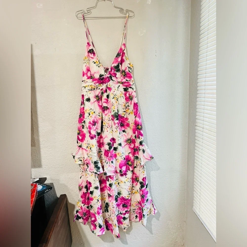 Abercrombie & Fitch colorful flower print maxi dress NWT